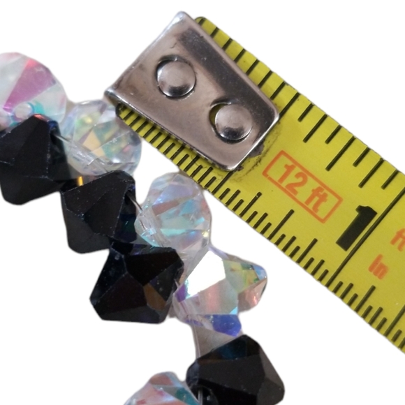 Elegant Hand Crafted Swarovski Crystal Illusion Beaded Necklace NWT - Picture 8 of 10